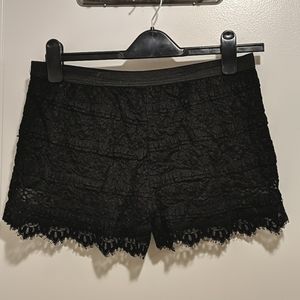Black Lace Shorts